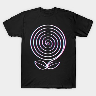 Spiral flower T-Shirt